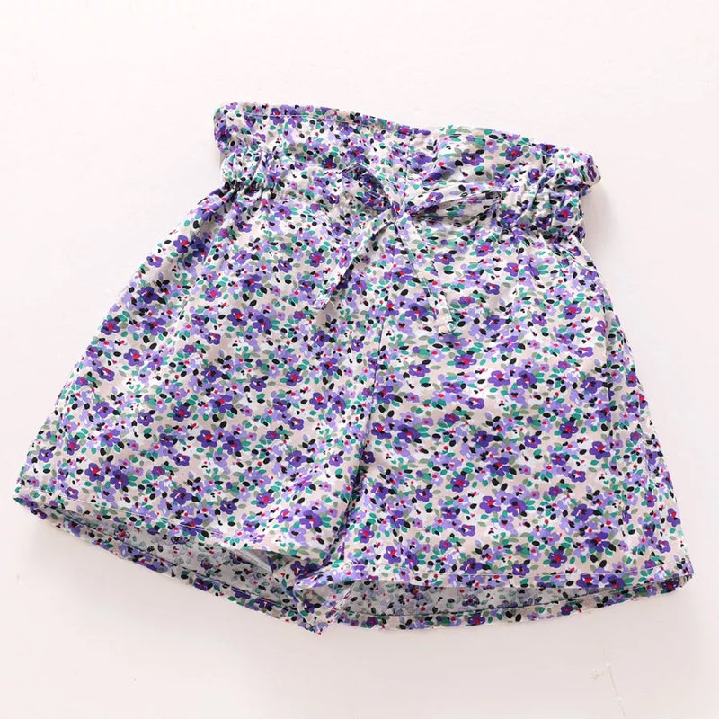 Lilac Garden Crop Short Set