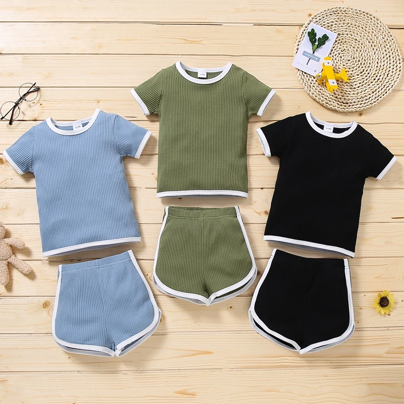 A Day Outside Ribbed 2 Piece Short Set