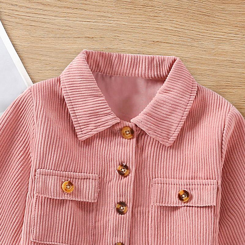 Season of Corduroy Crop Shirt Jackets